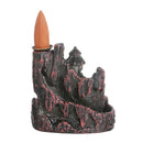 Mountain River Backflow Incense Burner Ceramic Backflow Dragon Incense Holder with 10 Cones