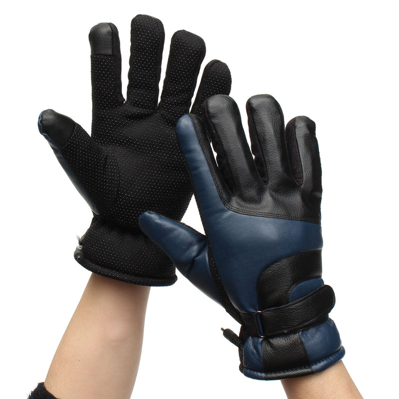 4Gear Electric Heated Gloves Touch Screen Motorcycle Winter Rechargeable Battery