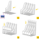 Detachable A4 File Holder Document Trays 4 Slots File Box Plastic File Books Organizer For Desktop Storage Office School Supplies Classify