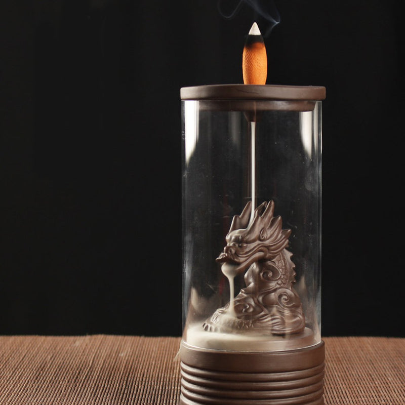 3 Pattern Backflow Incense Burner Ceramic Retro Censer Holder Home Decorations