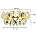 Custom Gold Sliver Plated Hip Hop Tooth Mouth Caps Top Bottom Grill Set Dental Tools