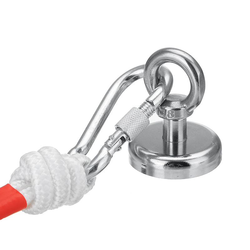 98kg 48mm Neodymium Recovery Magnet Salvage Recovery Fishing Magnet for Detecting Metal Treasure