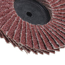 10Pcs 2 Inch 40-120 Grit Flap Disc Sanding Wheels R Roloc Threaded Twist Lock Kit Abrasive Tool