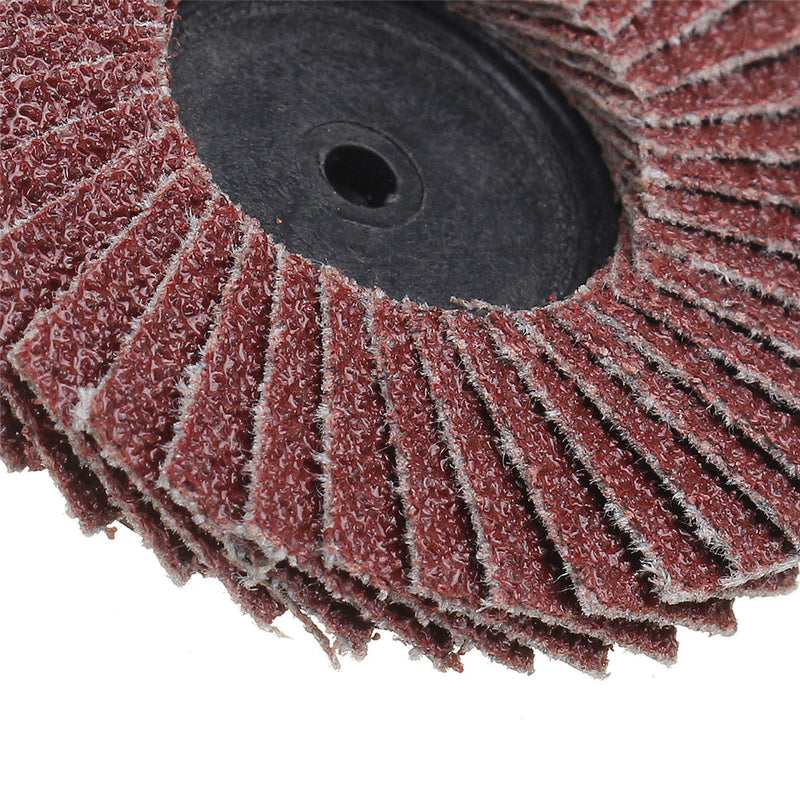 10Pcs 2 Inch 40-120 Grit Flap Disc Sanding Wheels R Roloc Threaded Twist Lock Kit Abrasive Tool