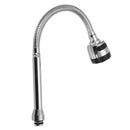 Chrome Basin Sink Mixer Tap Dual Handle Hot Cold Water Faucet Adjustable Swivel Spout Kitchen