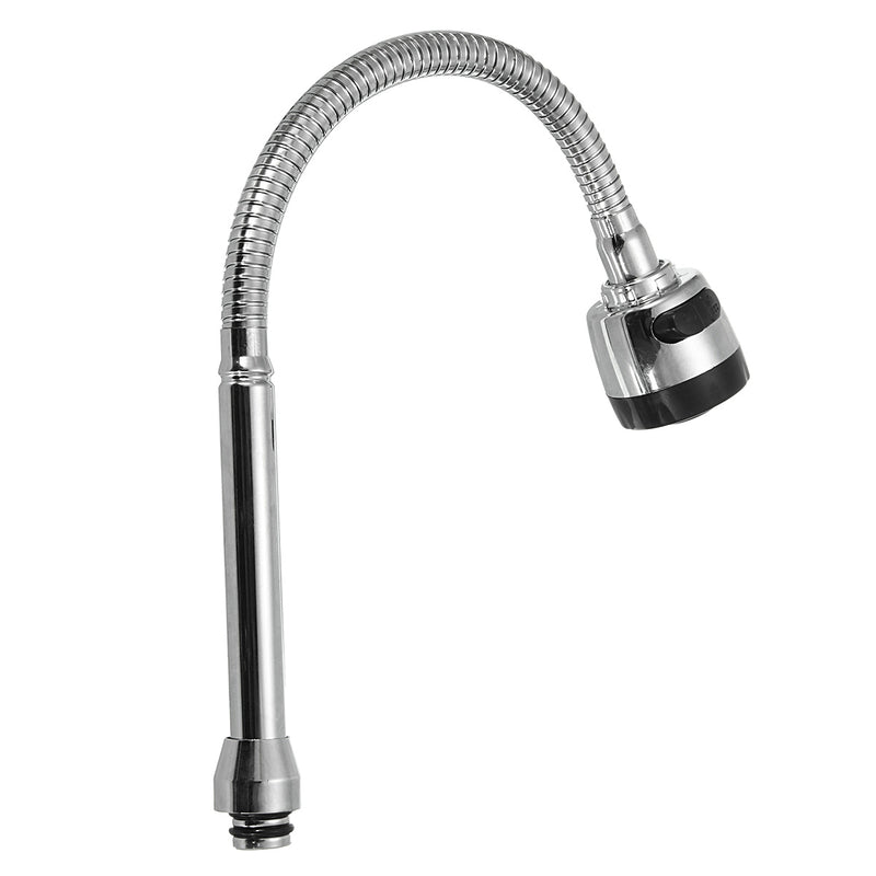 Chrome Basin Sink Mixer Tap Dual Handle Hot Cold Water Faucet Adjustable Swivel Spout Kitchen