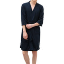 Honana BX-987 Towel Bathrobe Dressing Gown Unisex Men Women Solid Cotton Waffle Sleep Lounge