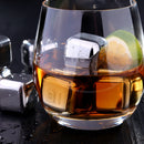 8Pcs Stainless Steel Chilling Whisky Stone Reusable Ice Cube Rock for Wine Drinks Beverage