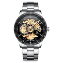 IK COLOURING 98226 Casual Style Automatic Mechanical Watches Stainless Steel Strap Men Watch