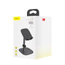 Baseus Metal 35 Degree Up Down Adjustable Cable Clip Desktop Stand Lazy Holder for Mobile Phone Tablet