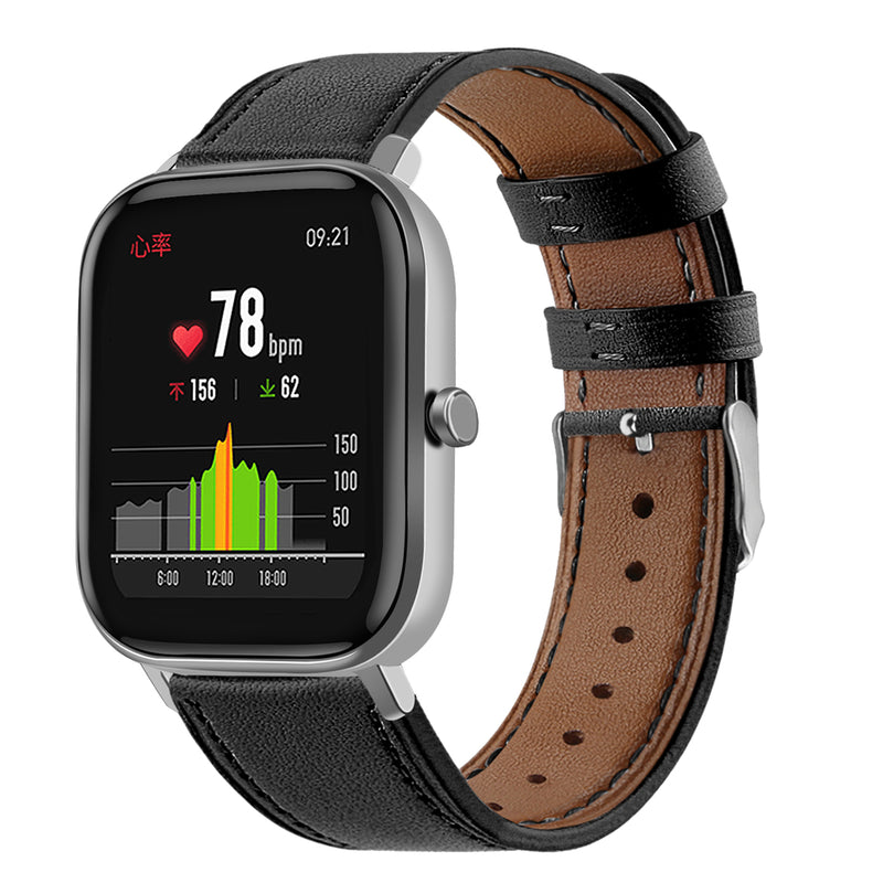 Bakeey 20mm Genuine Leather Watch Band For Amazfit GTS/Bip/Bip Lite Smart Watch