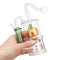 LED Water Pipe High Borosilicate Glass Pipe Bottle Mute Pot