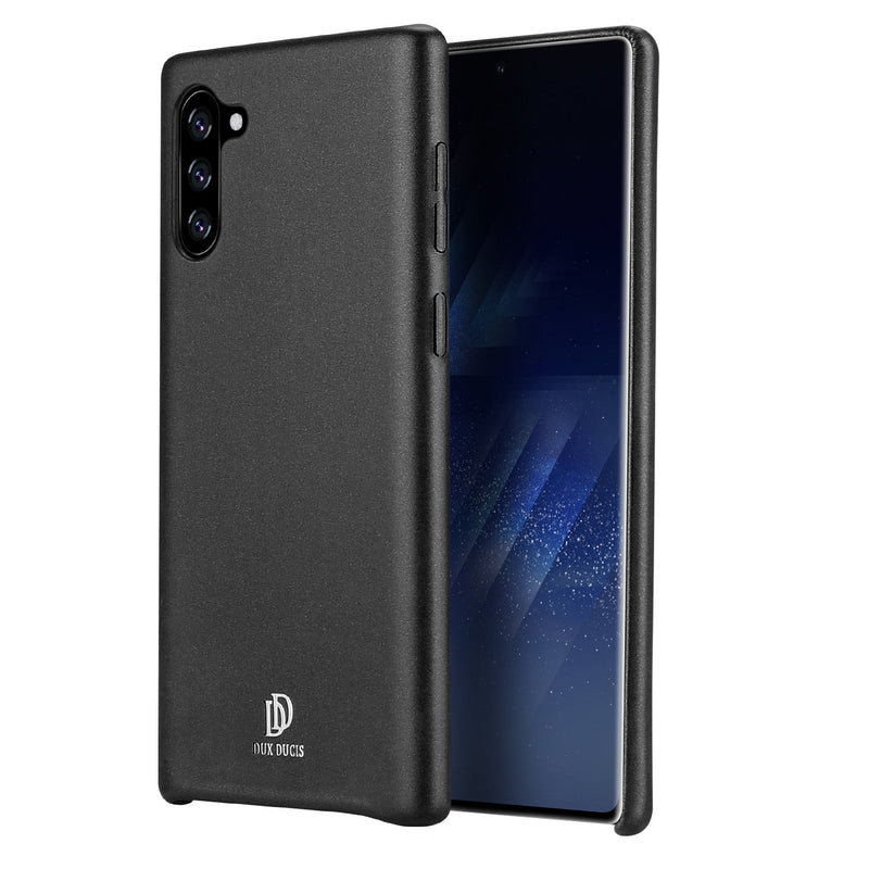 DUX DUCIS Frosted Shockproof Anti-Fingerprint PU Leather Protective Case for Samsung Galaxy Note 10 / Note 10 5G