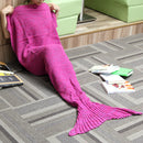 Honana WX-29 3 Size Yarn Knitting Mermaid Tail Blankets Fibers Warm Soft Home Office Sleep Bag Bed Mat