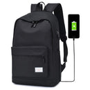 DXYIZU USB Charging Backpack Youth Fashional College Wind Bag Outdoor Travel Laptop Bag