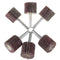 10pcs 25mm 40&80 Grit Flap Wheel Disc Set Sanding Drill Abrasive Sandpaper Polishing Tool