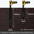 5x22/5x45cm Garden Auger Small Earth Planter Drill Bit Post Hole Digger Earth Planting Auger Drill Bit for Electric Drill
