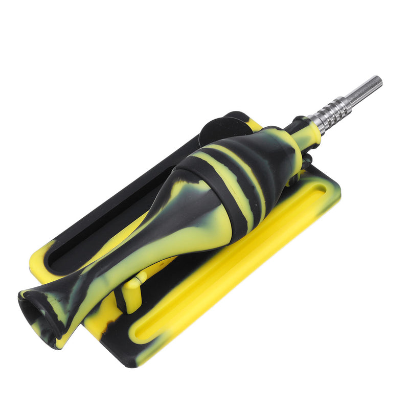 Portable Multi Silicone + Metal Toba-cco Pipes Smoker Pipes Water Pipe Gift