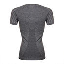 Women Compression Gym T-Shirt Tights Sports Running Quick Dry Short Sleeve Tops
