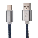 3Pcs TIANSTON Denim 2A USB Type-C 1m/3.28ft Charging Data Cable For Samsung Xiaomi