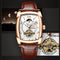 TEVISE T802B Business Style Men Wrist Watch Moonphase Date Display Automatic Mechanical Watch