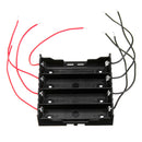 5pcs DIY 4 Slot 18650 Battery Holder With 8 Leads