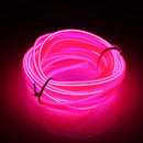 5M Led Flexible EL Wire Neon Glow Light Rope Strip 12V For Christmas Holiday Party