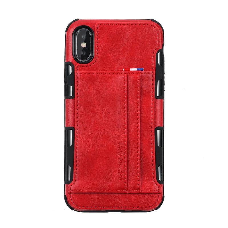 PU Leather Multi-card Slot Protective Case for iPhone X & 6/6Plus & 7/7Plus & 8/8Plus