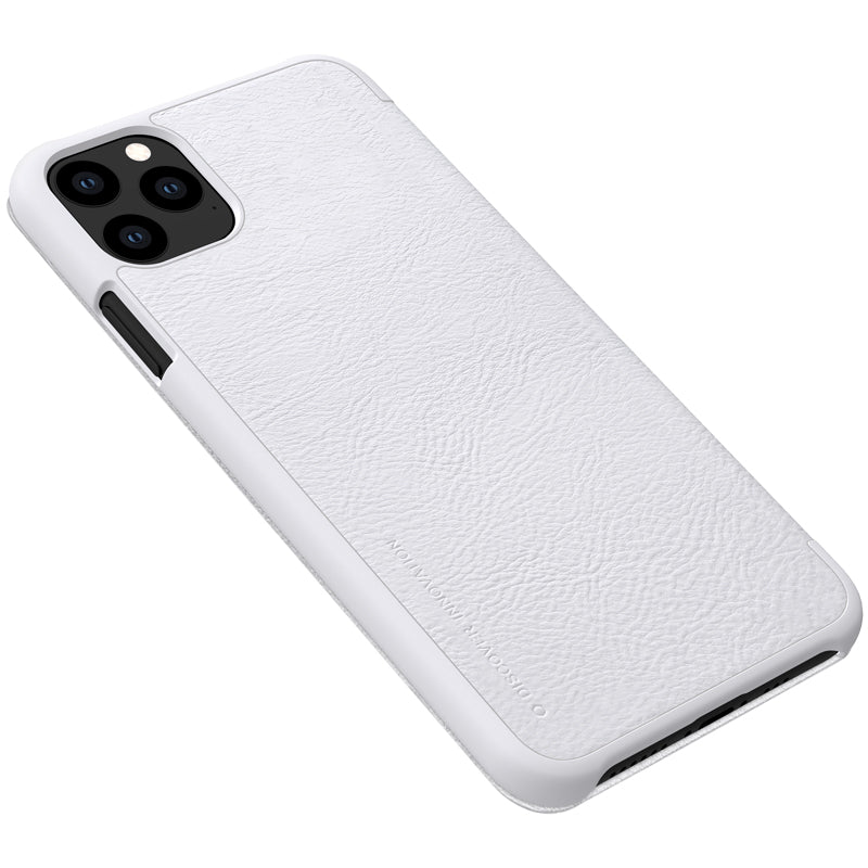 NILLKIN Flip Shockproof Card Slots Holder Full Cover PU Leather PC Protective Case for iPhone 11 Pro 5.8 inch