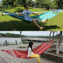 Portable Hammock Outdoor Hammock Garden Sports Home Travel Camping Swing Canvas Stripe Hang Bed Hamm