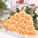 Rose Artificial Flowers Single Branch Fake Flower for Home Decoration Wedding Moistening Silk Roses