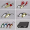 ZANLURE 36pcs/set Atificial Hard Bait Spinner Fishing Lure Luminous Beads Sequin Fishing Lure Suit