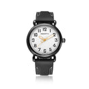 REBIRTH RE032 Gold Case Male Wristwatch Leather Band Quartz Movement Watch