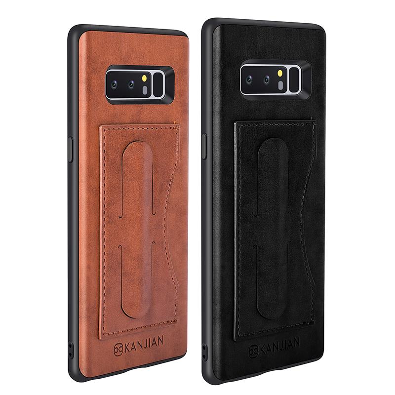 Card Slot PU Leather Kickstand Magnetic Case for Samsung Galaxy Note 8