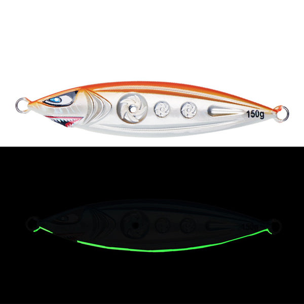 1PCS ZANLURE 125mm 150g Noctilucent 3D Minnow Fishing Lure Luminous Artificial Hard Baits Carp Fishing Baits