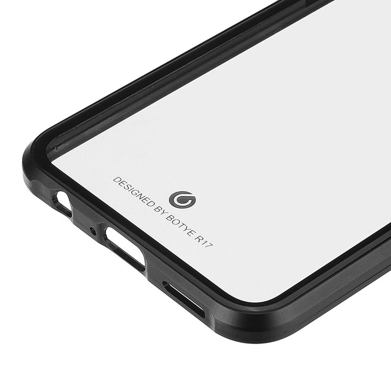 Bakeey Upgraded Version 360 Full Body Tempered Glass Metal Magnetic Adsorption Flip Protective Case For Oppo R17/ R17 Pro