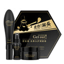 3 Steps Blackhead Removal Bamboo Charcoal Peel-Off Black Nose Mask Deep Cleaning