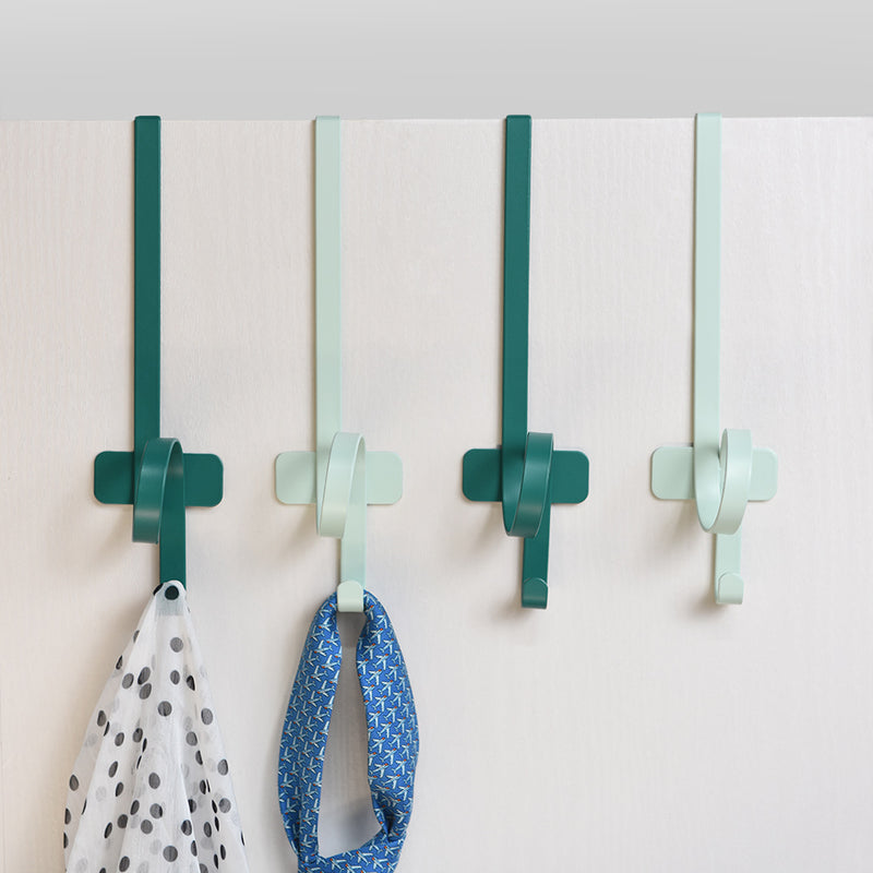 BIBI Over the Door Back 5 Hook Organizer Rack Nordic Style Multifunction Storage Hanger Bathroom Kitchen Home Clothes Towel Holder from Xiaomi Youpin