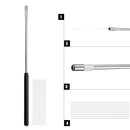 Microbiology Inoculation Inoculating Rod Handle Loop with 10 Nichrome Wire Needle