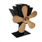 5 Blade Heat Self-Powered Wood Stove Fan Top Log Burner Fireplace Silent Ecofan