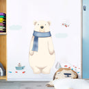 Miico FX82027 2PCS Cartoon Wall Sticker Cute Polar Bear Printing Children's Room And Kindergarten Decorative Stickers