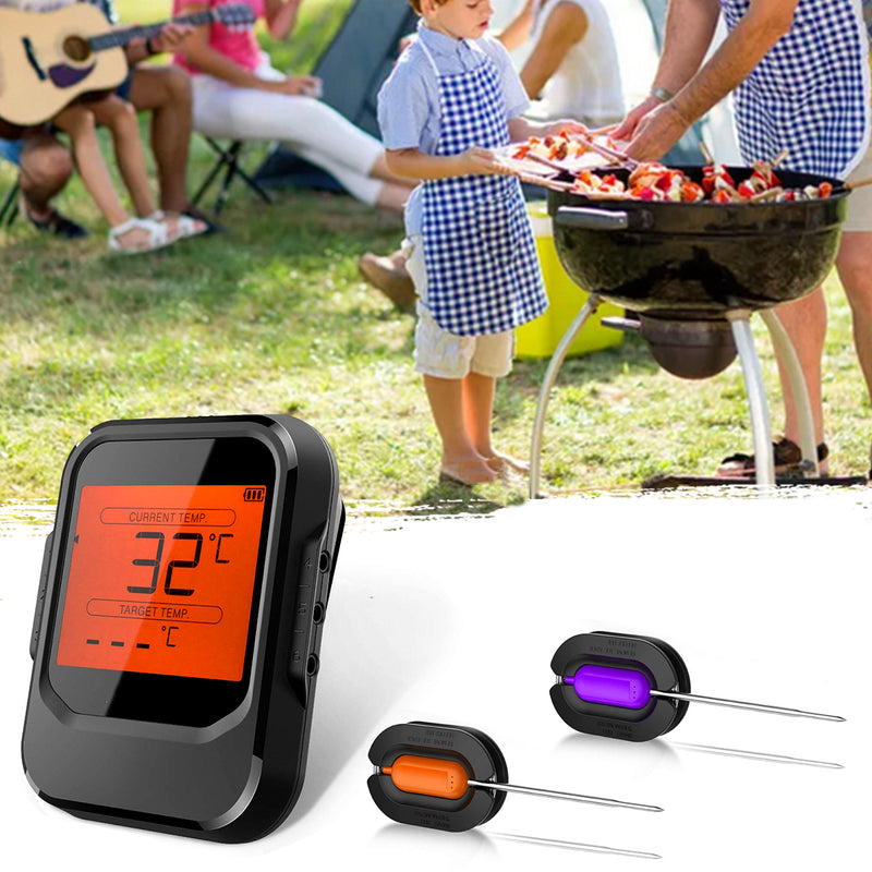 Wireless Bluetooth BBQ Thermometer Grill Meat Cooking 6 Probes For IOS Android