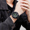 SKMEI 1529 5ATM Waterproof Luminous 3 Time Multi-Function Back Light Dual Display Men Watch Digital Watch