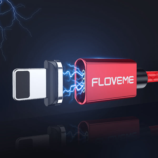 FLOVEME 3A LED Magnetic Micro USB Fast Charging Data Cable 1M For Samsung S7 S6 Xiaomi Redmi Note 5