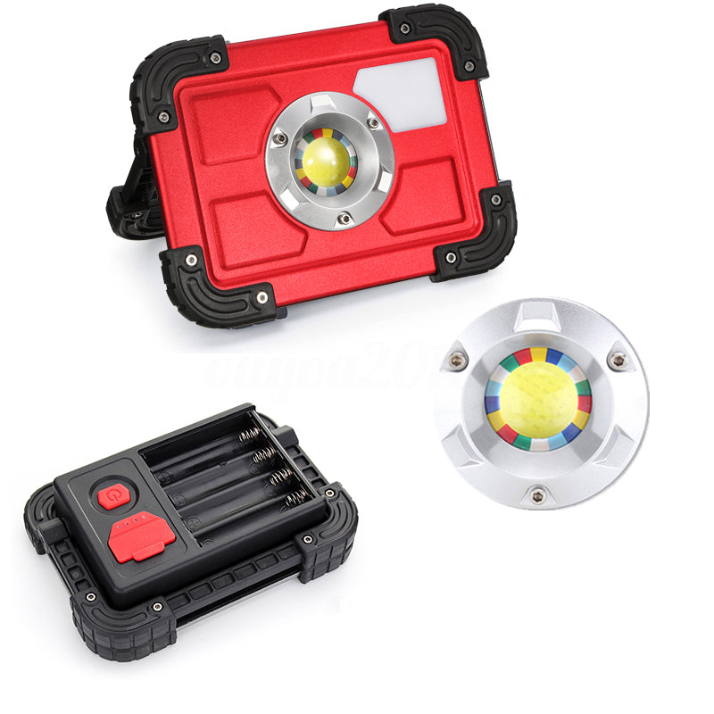 30W COB 4 Mode LED Portable USB Rechargeable Flood Light Spot Hiking Camping Outdoor Work Lamp