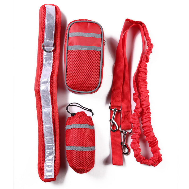 Dog Running Pet Sports Set Reflective Dog Traction Rope Set Running Traction Training Bag Outdoor Multi-function Hyena From Xiaomi Youpin