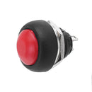 4Pcs Waterproof Button Switch Momentary Off/On Push Button Switch Red 12mm