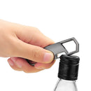 Multifunction Keychain Opener Bottle With LED Light Men's Car Pendant Women's Circle Ring