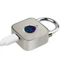 Fingerprint Lock USB Rechargeable Waterproof Smart Thumbprint Padlock Anti-theft Electric Door Lock For Luggage Case