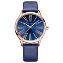 MINI FOCUS 0259L Casual Style Shining Women Wrist Watch Genuine Leather Strap Quartz Watch